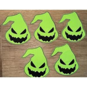 Lot 5 Nightmare Before Christmas Oogie Boogie Face Embroidered Iron on Patch New